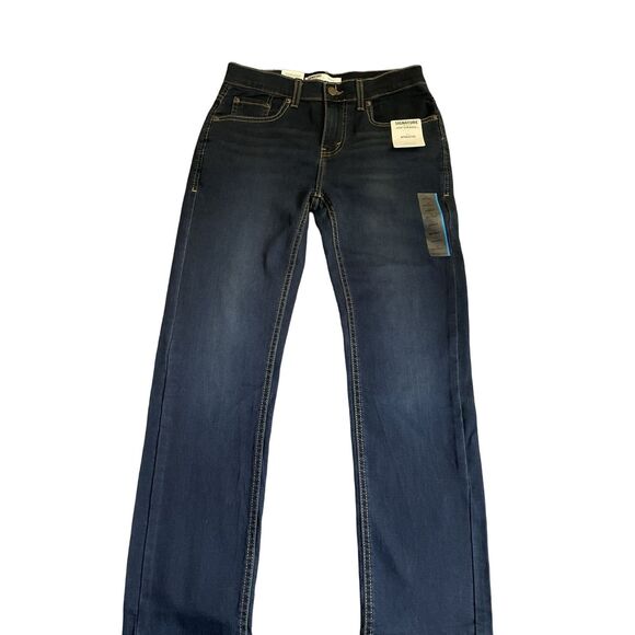 Levis Jeans Boys Size 12 Athletic Regular 26 X 27 Straight Leg Dark Wash New Tag - Picture 1 of 11